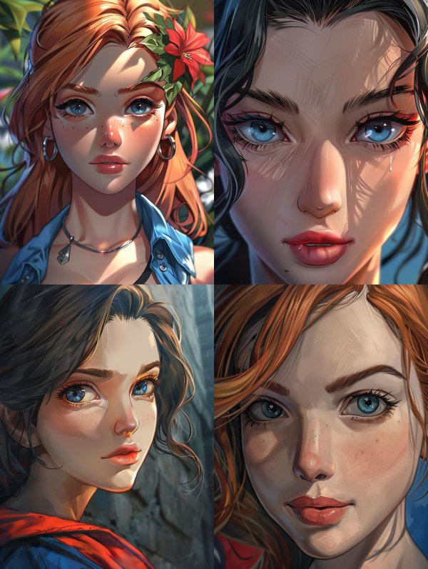 Digital Portraits of Ethereal Women