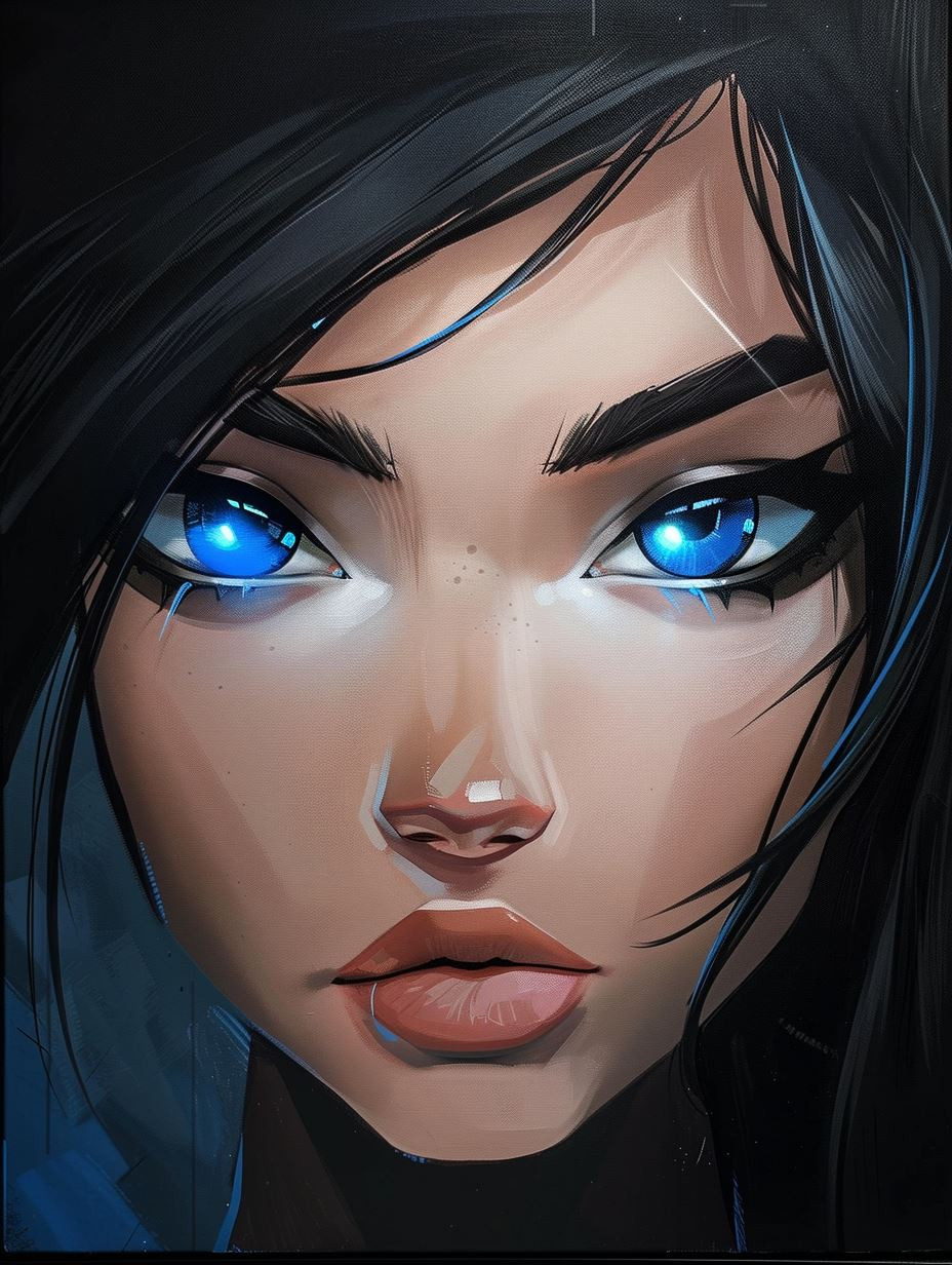 Cybernetic Gaze Neon Soul - Image 3