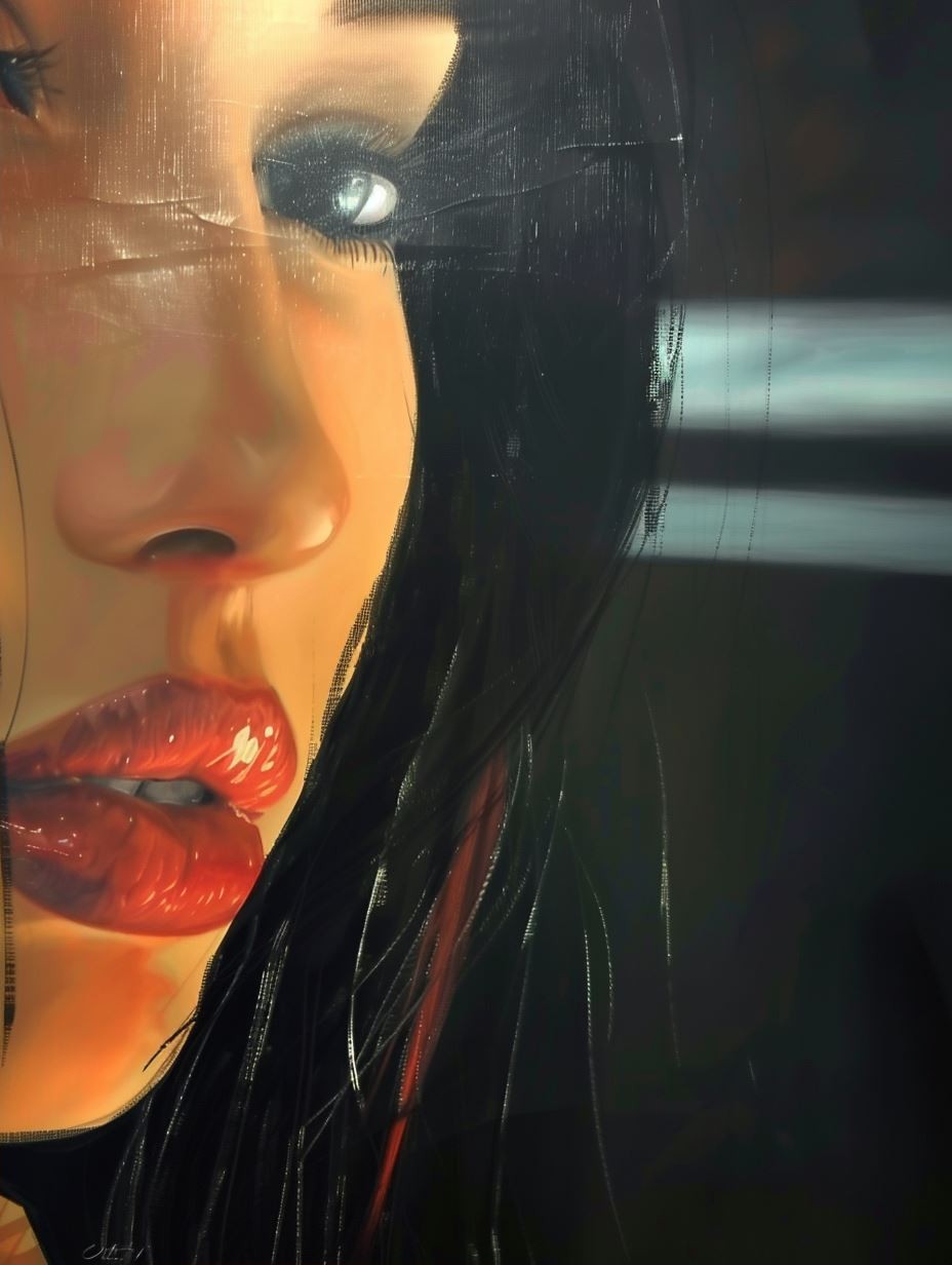 Neon Rain Reflections - Image 2