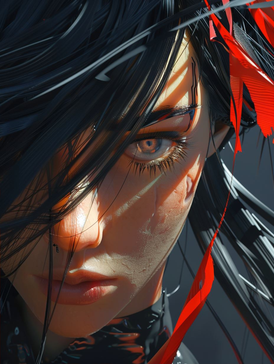 Cyberpunk Noir Crimson Fragments - Image 2