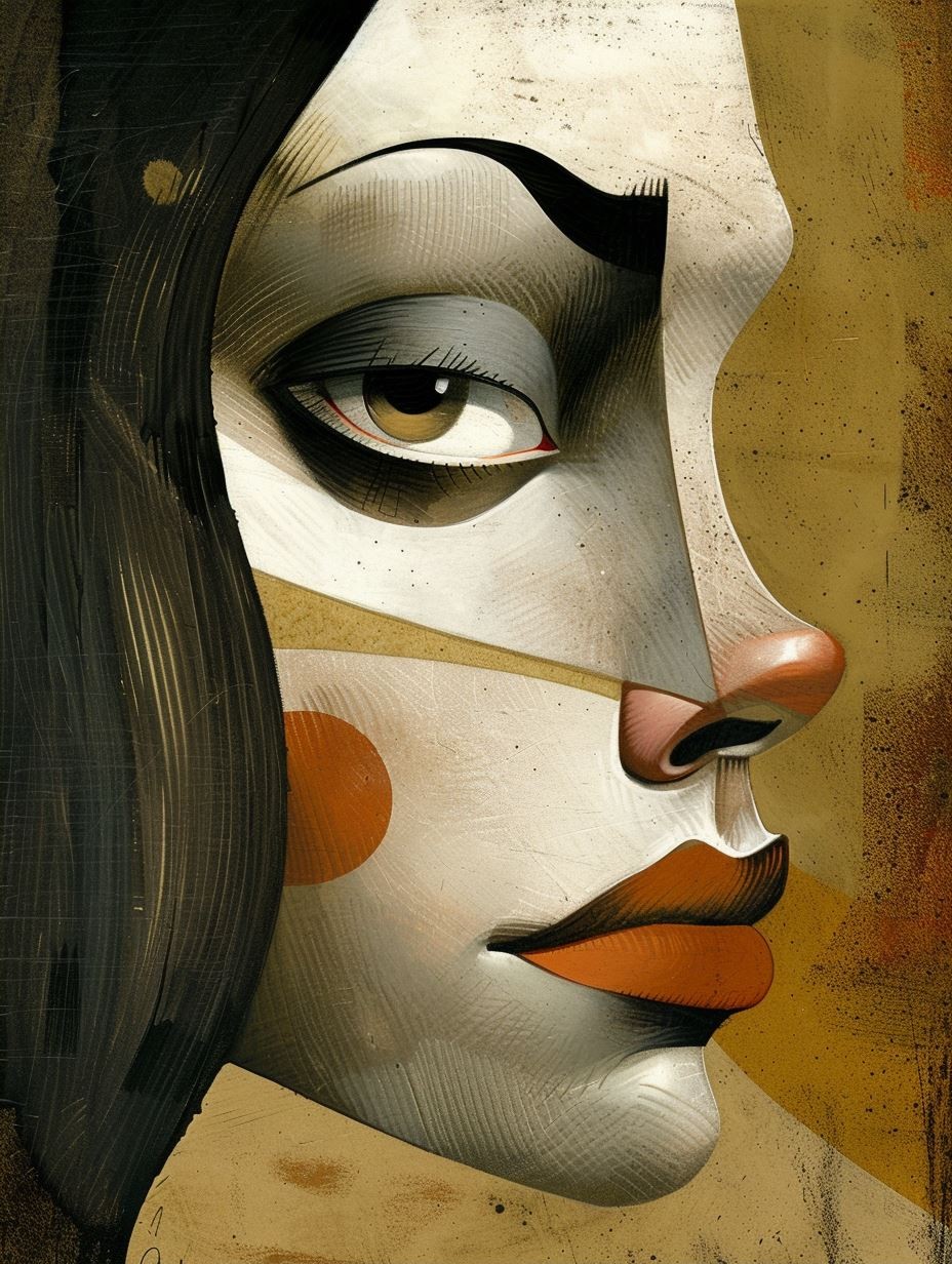 Dual Nature Surrealist Portrait - Image 2