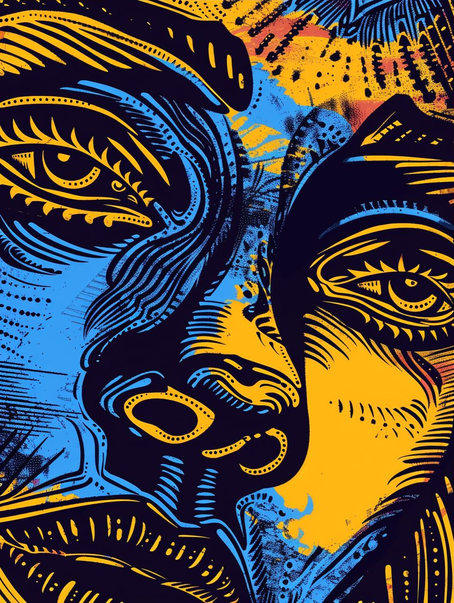 Electric Neon Pop Art Portrait - Image 3