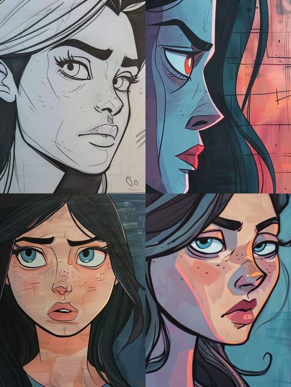 Emotional Portraits in Stylized Art