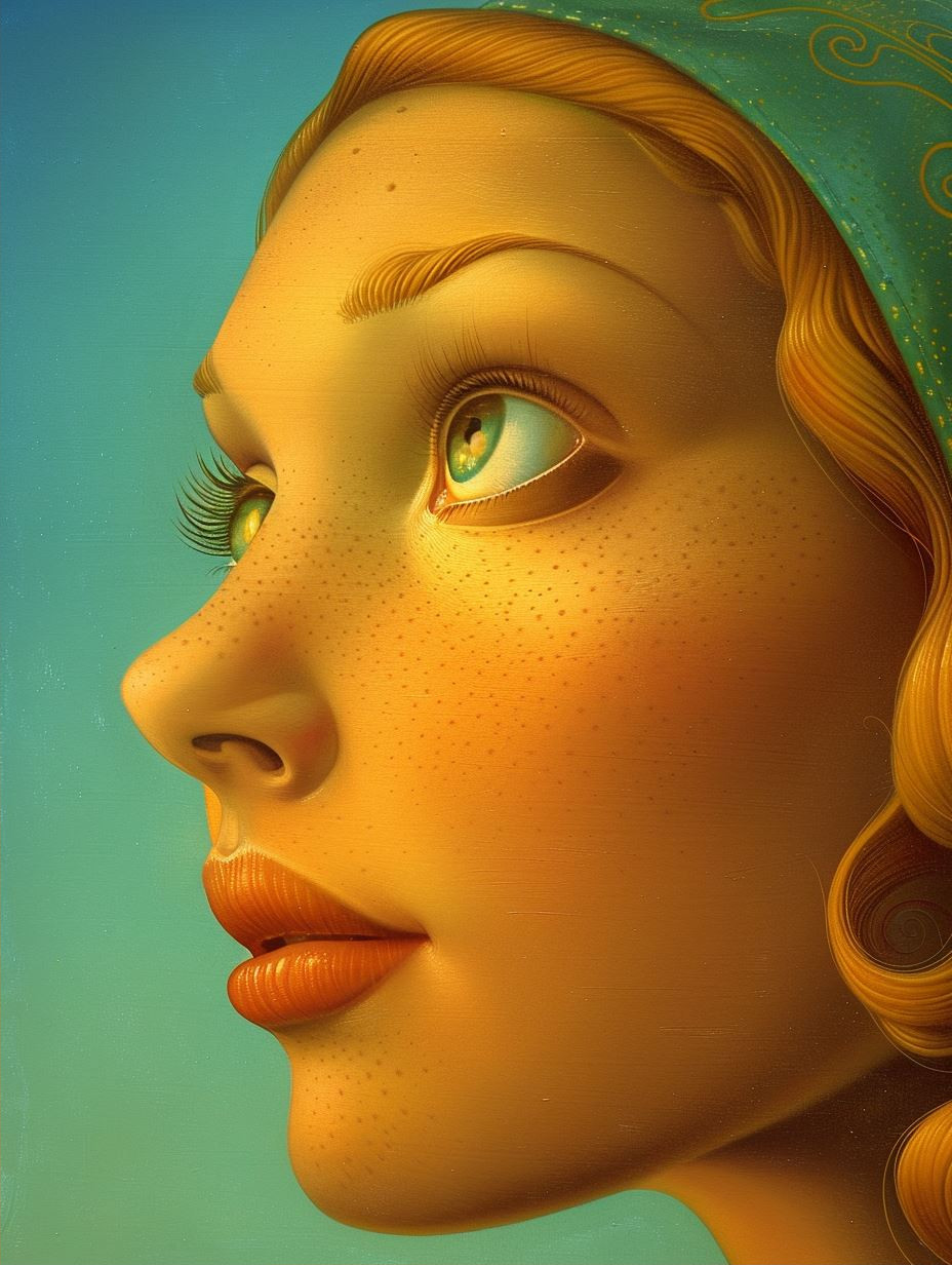 Ethereal Golden Surrealist Portraits - Image 2
