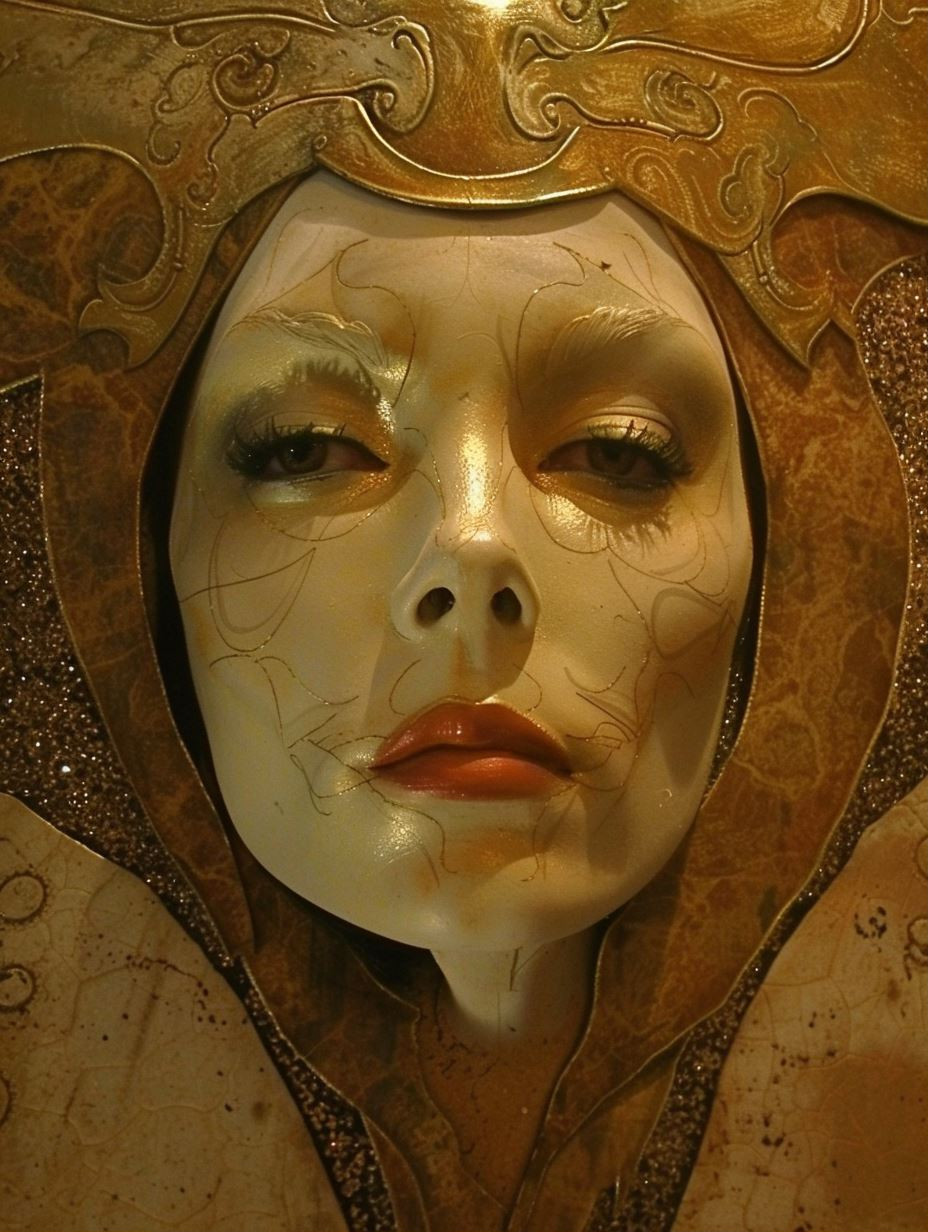 Ethereal Gilded Divine Portraits - Image 1