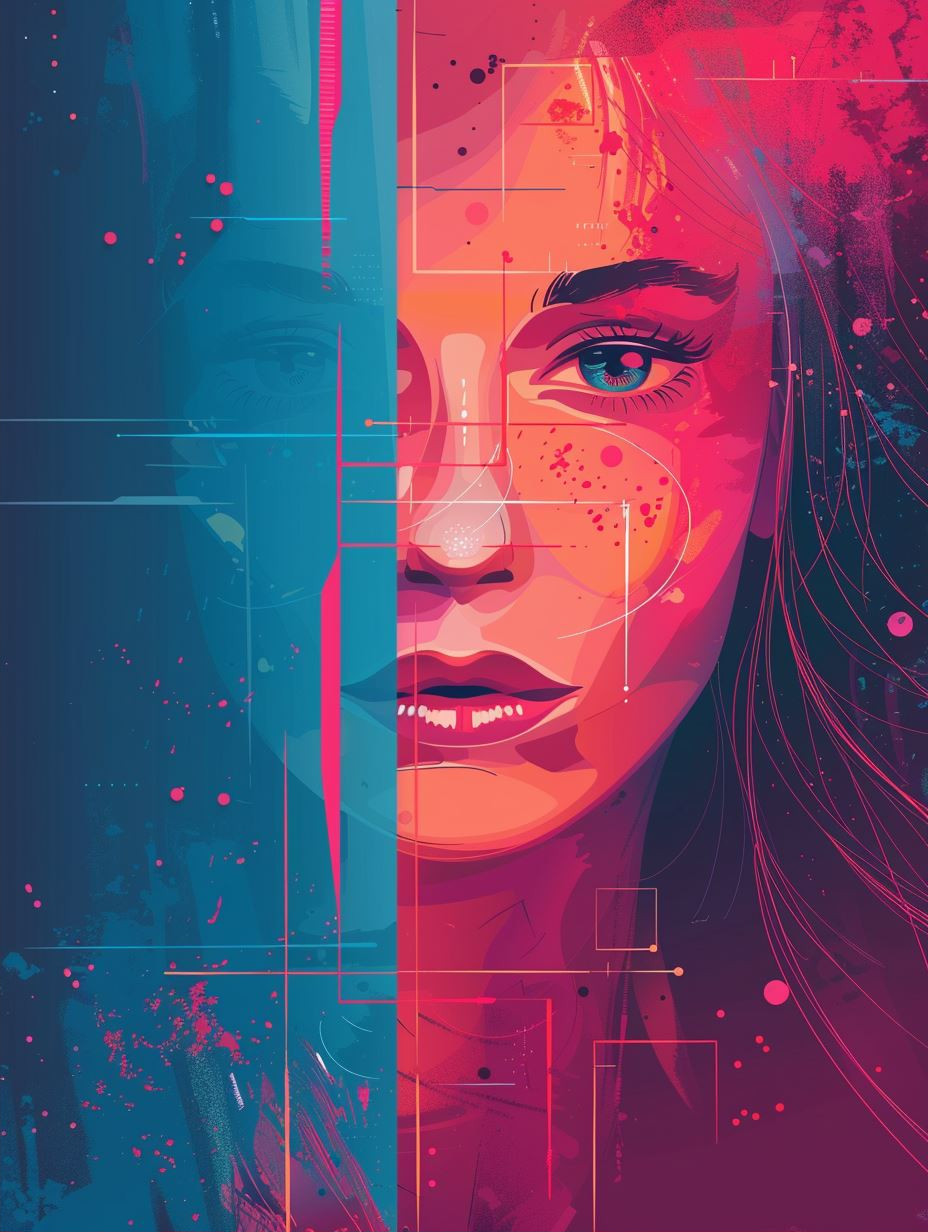 Modern Digital Portrait Elegance - Image 2