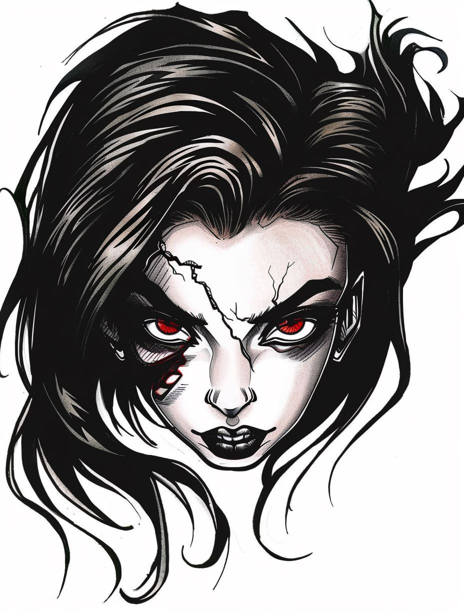 Dark Gothic Female Portrait Series - Image 4