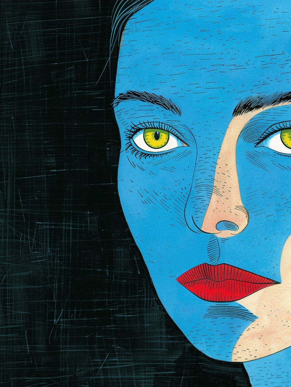 Sun-Kissed Freckled Comic Portrait - Image 3