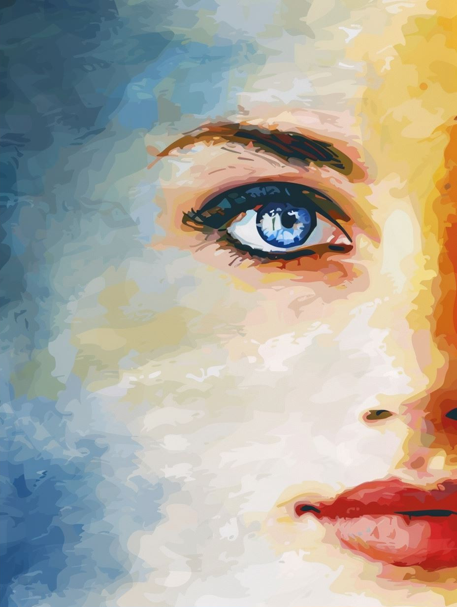 Azure Gazes: A Quadtych of Emotion - Image 2