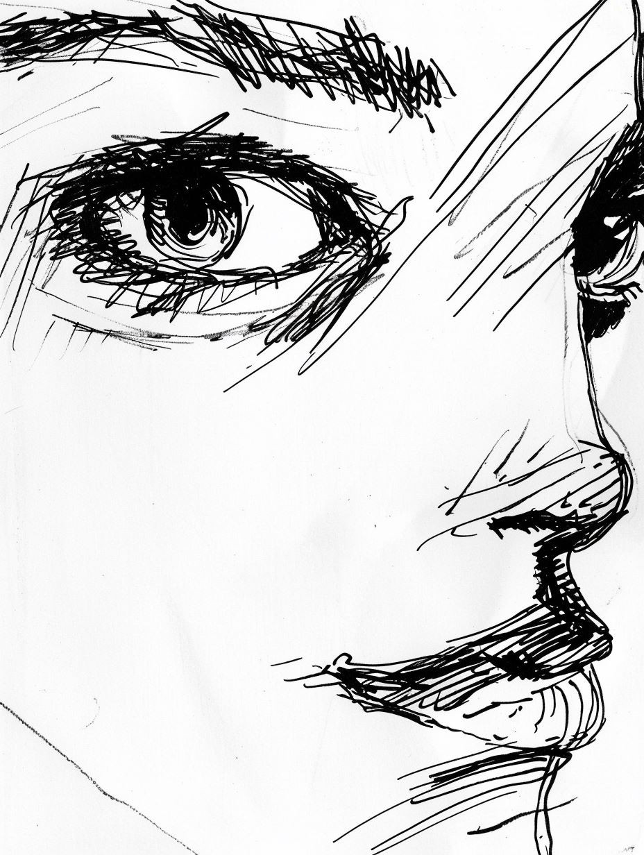 Fragmented Gazes in Ink - Image 4