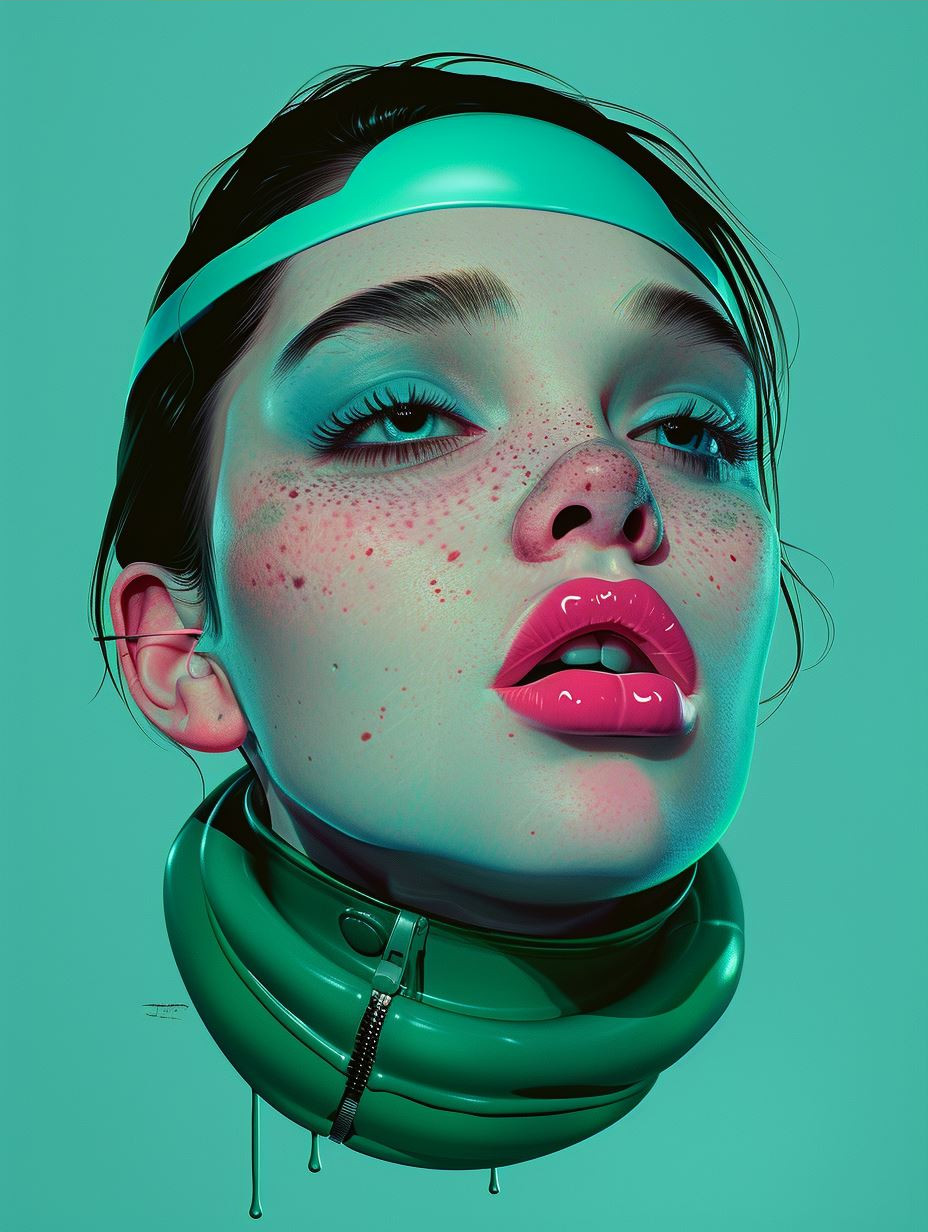 Surreal Neon Pastel Portraits - Image 3