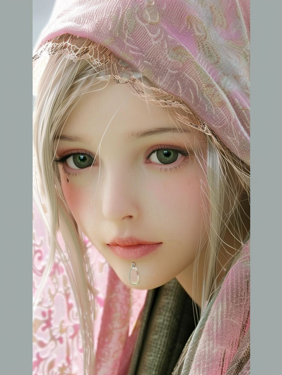 Soft Rose Ethereal Portrait - Image 3