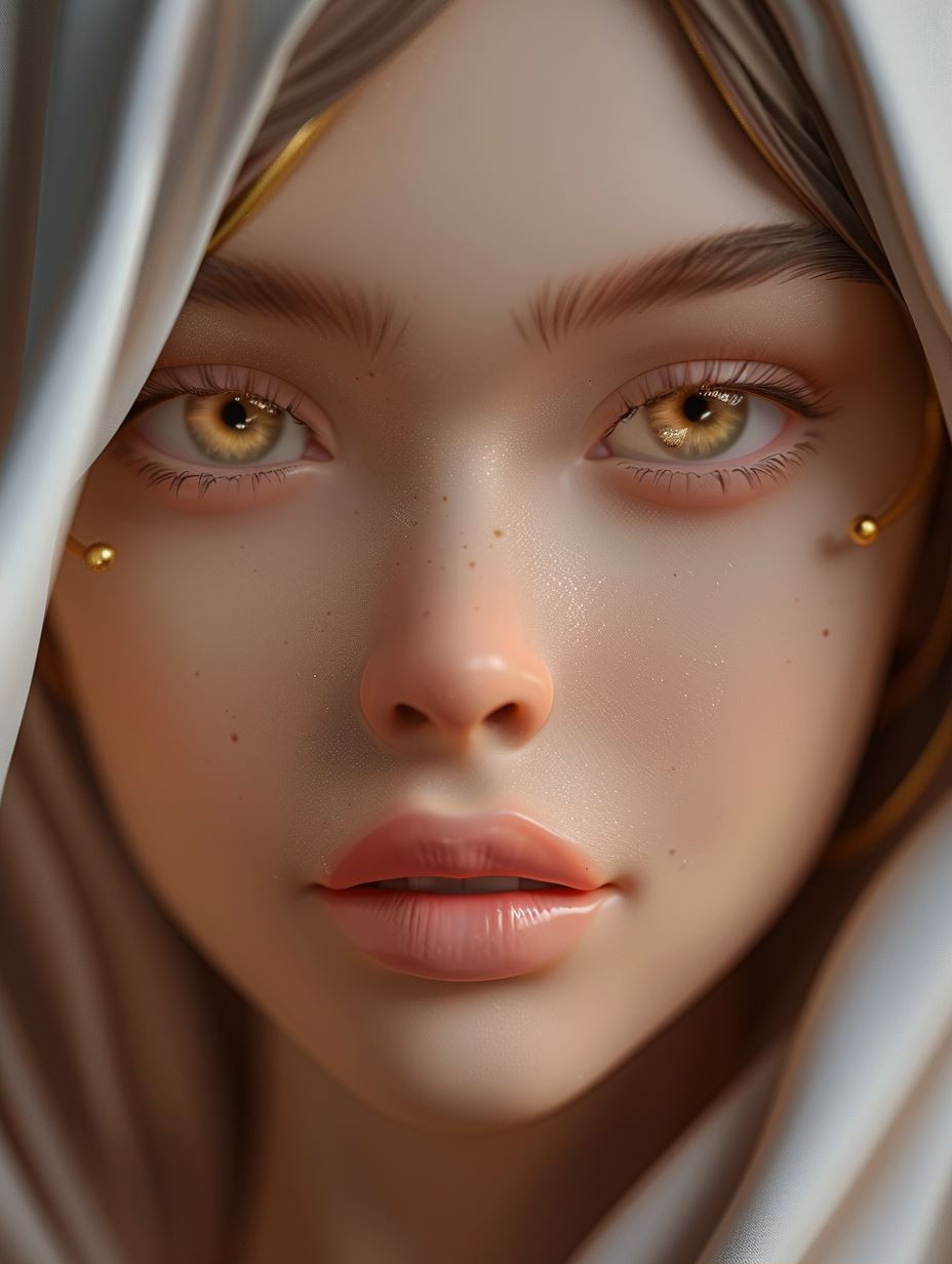 Ethereal Golden Goddess Portraits - Image 2