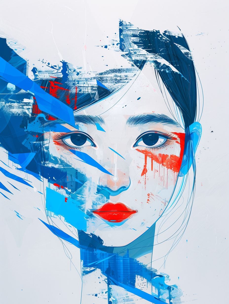 Fragmented Digital Soul Portrait - Image 3