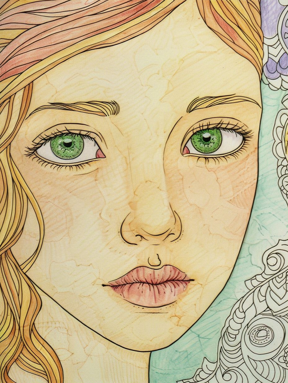 Ethereal Watercolor Maiden Portraits - Image 3