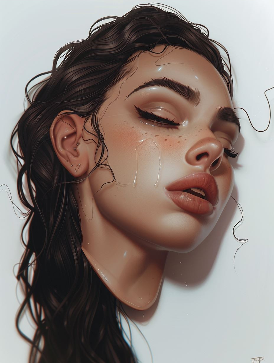 Cyberpunk Edge Digital Portrait - Image 3