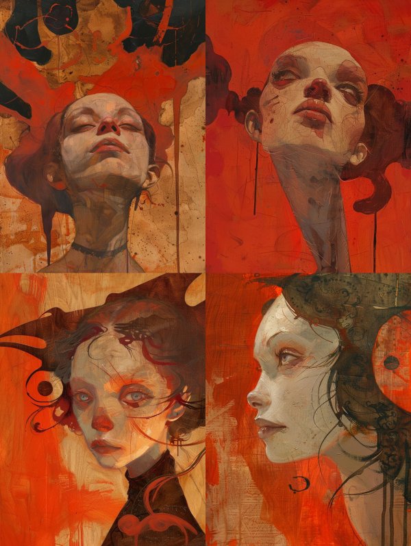 Crimson Echoes of a Surreal Soul