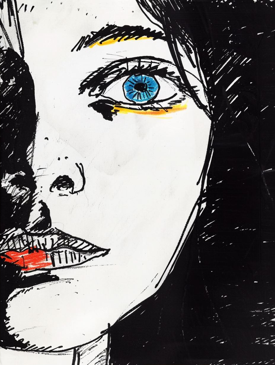Fragmented Gaze of Blue Eyes - Image 2