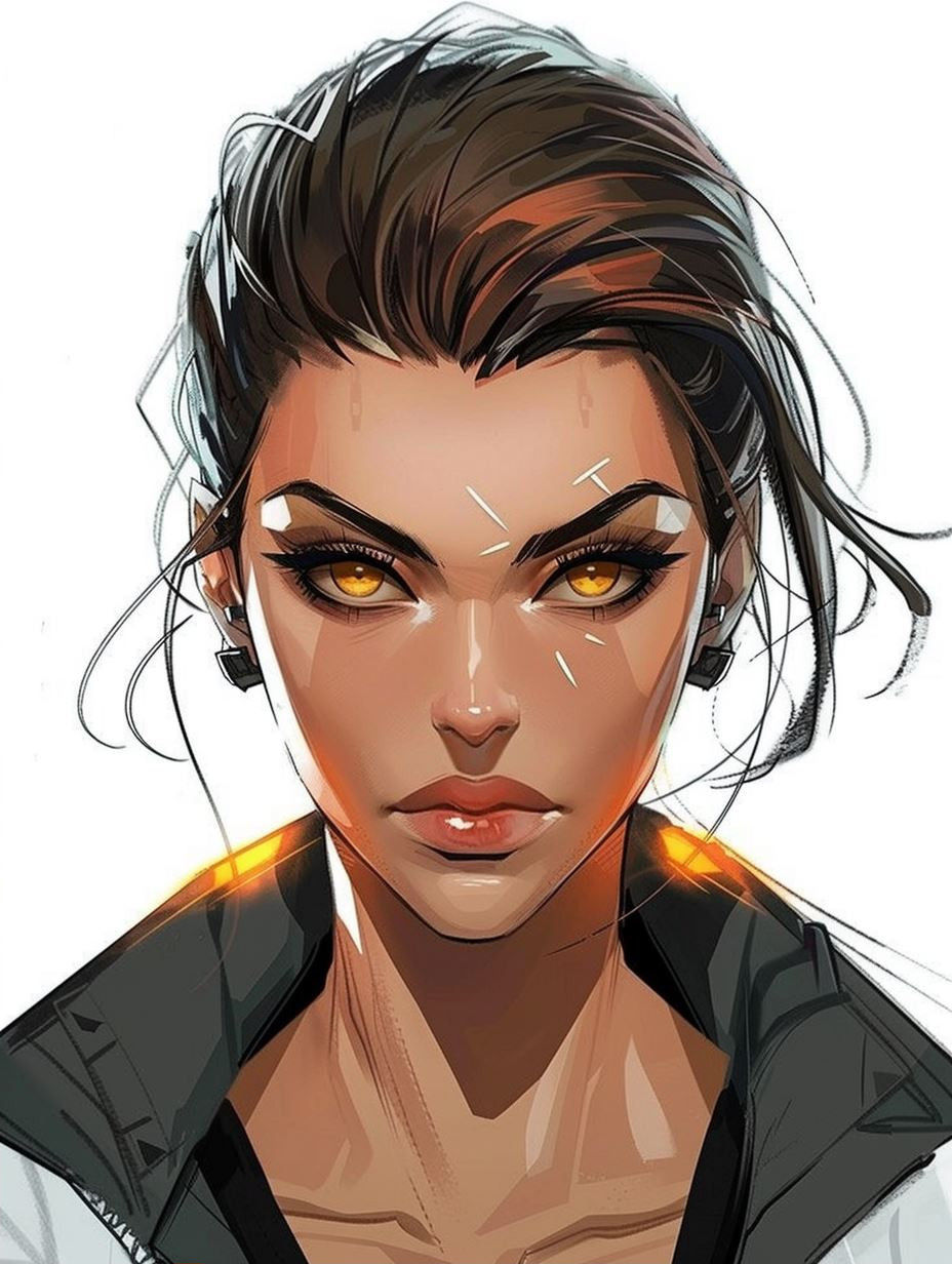 Cyberpunk Digital Portrait Study - Image 2