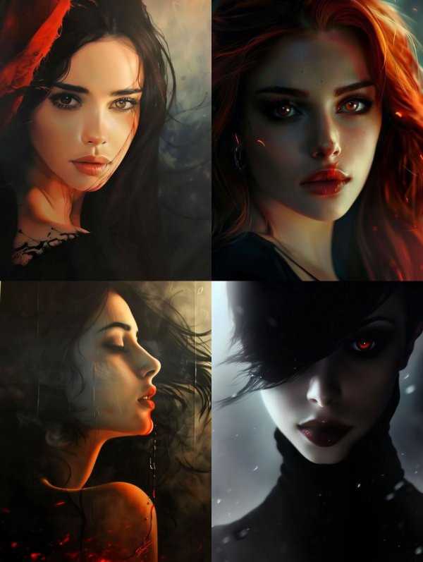 Dark Ethereal Feminine Portraits