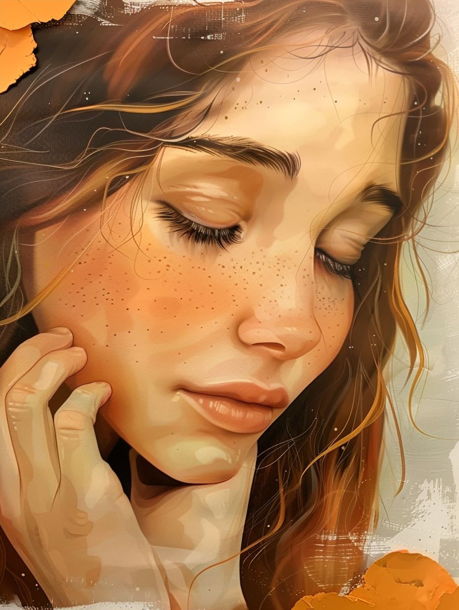 Golden Gaze Hyper-Realistic Portrait - Image 4