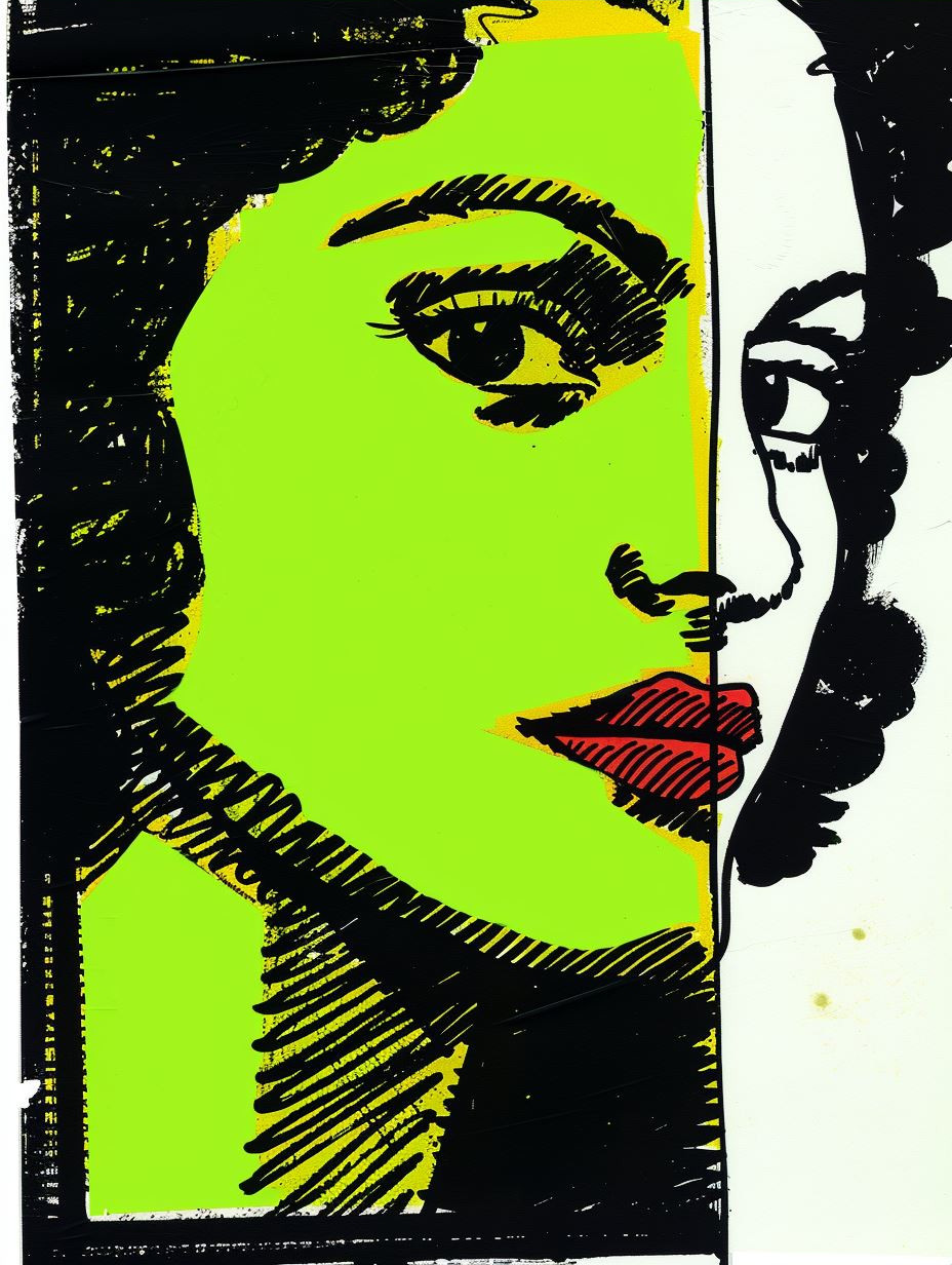 Neon Pop Art Portrait Grid - Image 4