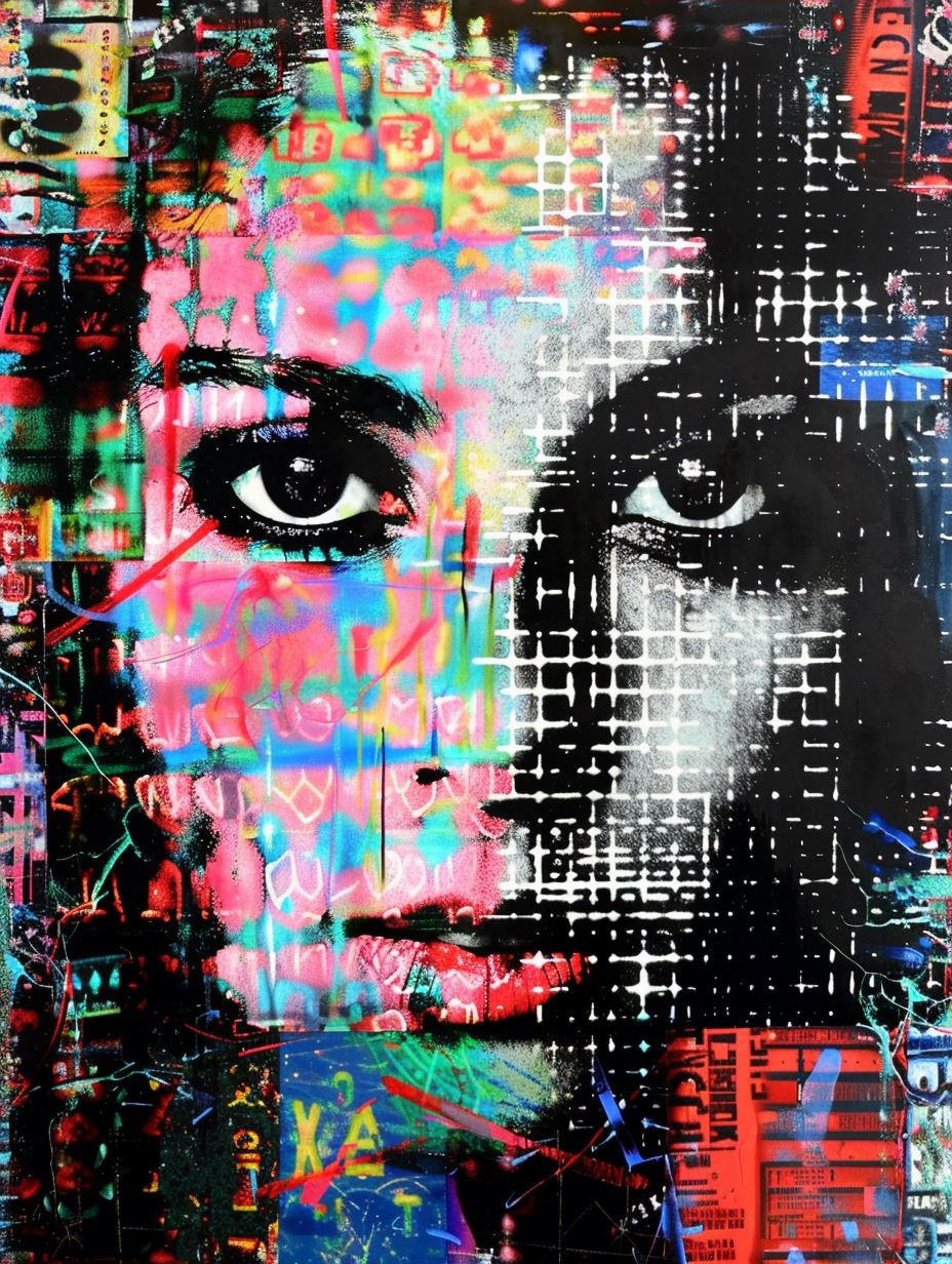 Digital Glitch Portrait Fusion - Image 3