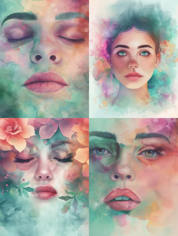 Ethereal Dreams in Watercolor