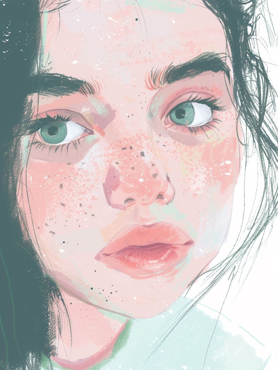 Pastel Portraits of Ethereal Gazes - Image 3