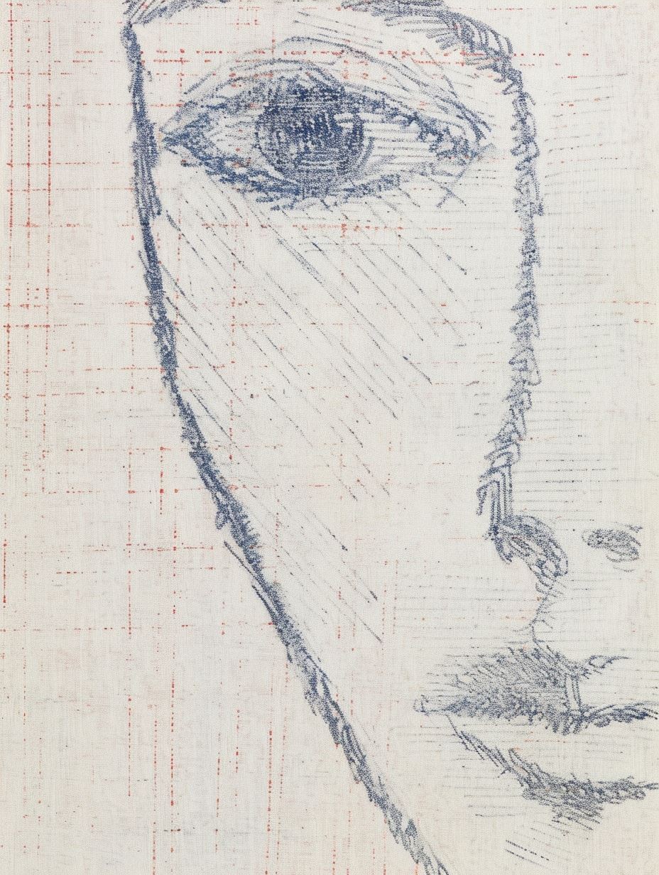 Fragmented Gazes in Pastel - Image 4