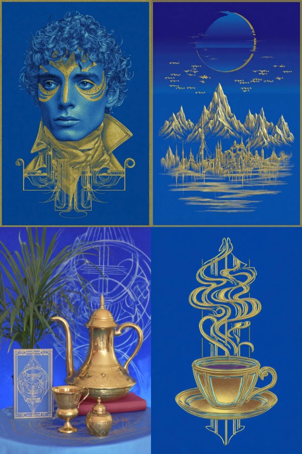 Azure Gilded Vision