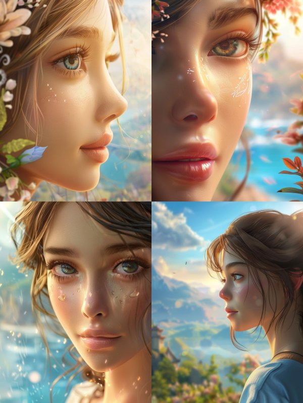 Ethereal Bloom Golden Hour Glow