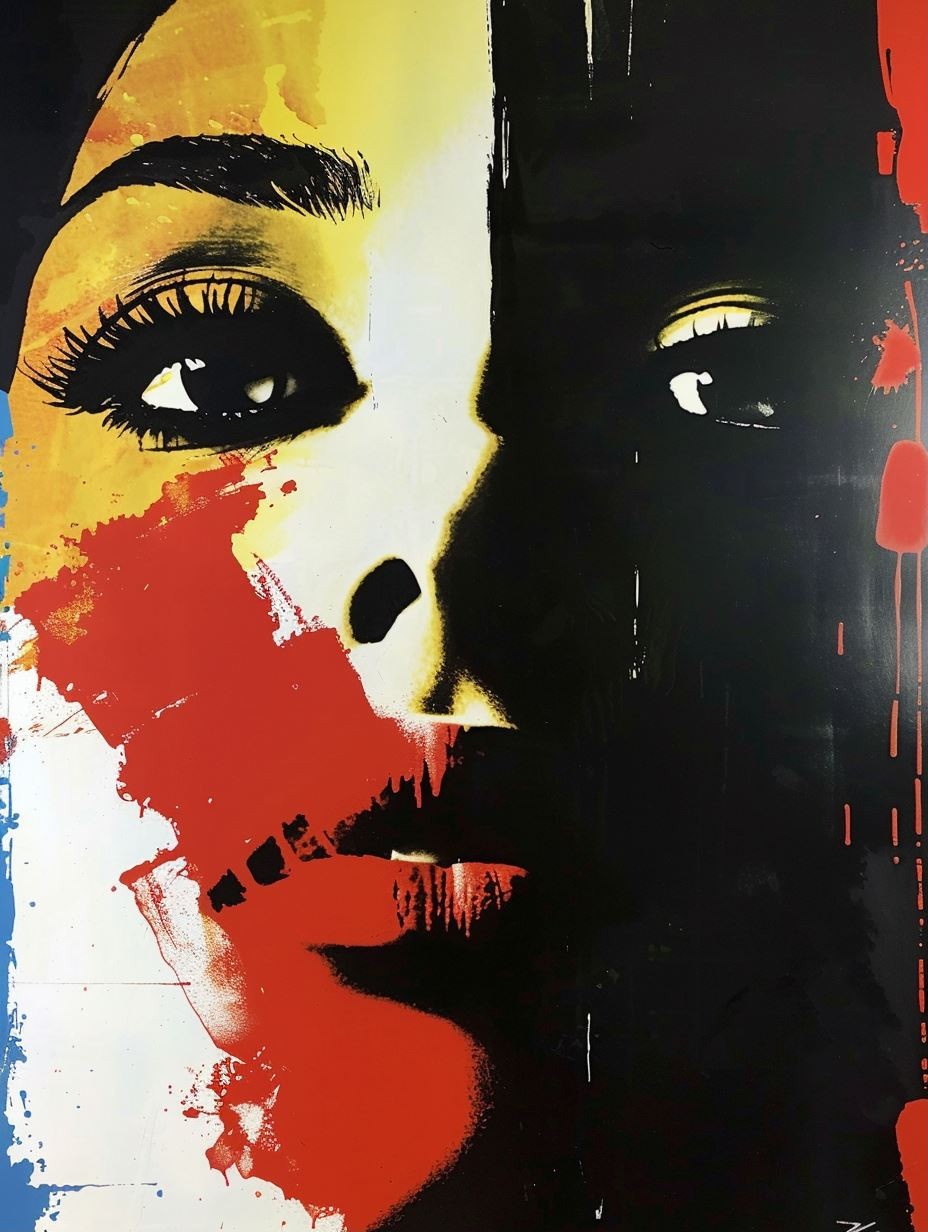Bold Contrast Urban Pop Art