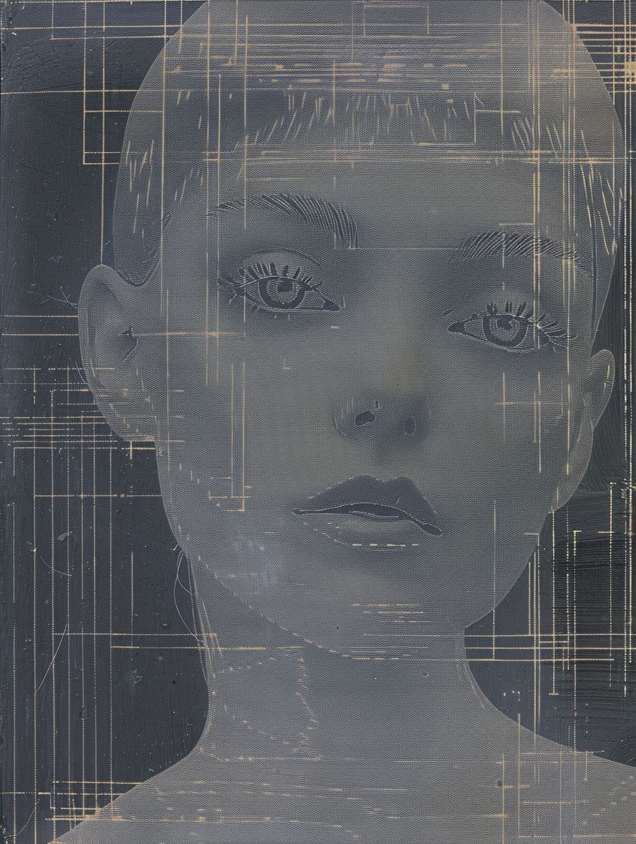 Ethereal Digital Fragment Portrait - Image 4