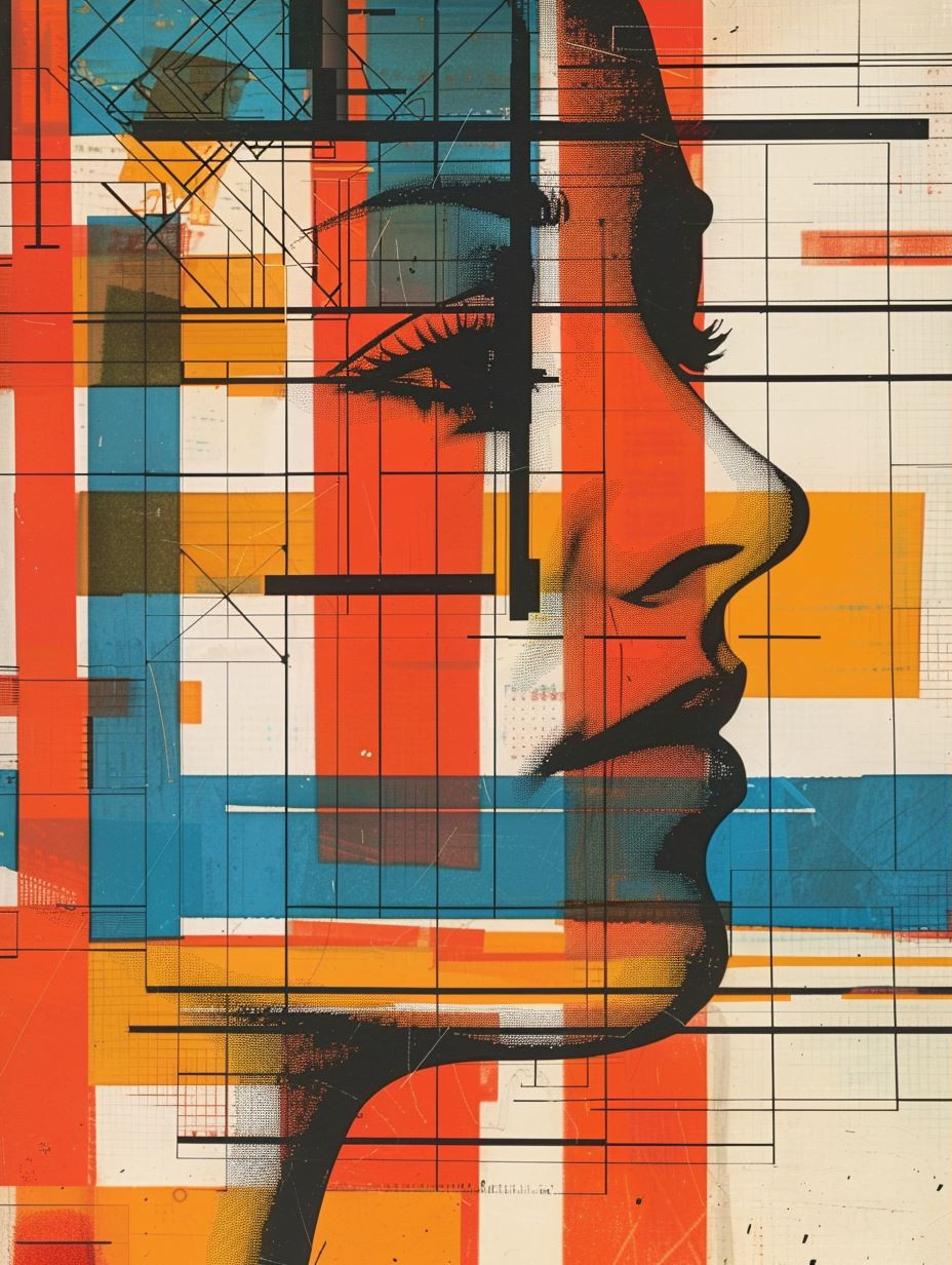 Geometric Fragmented Portrait Art - Image 3