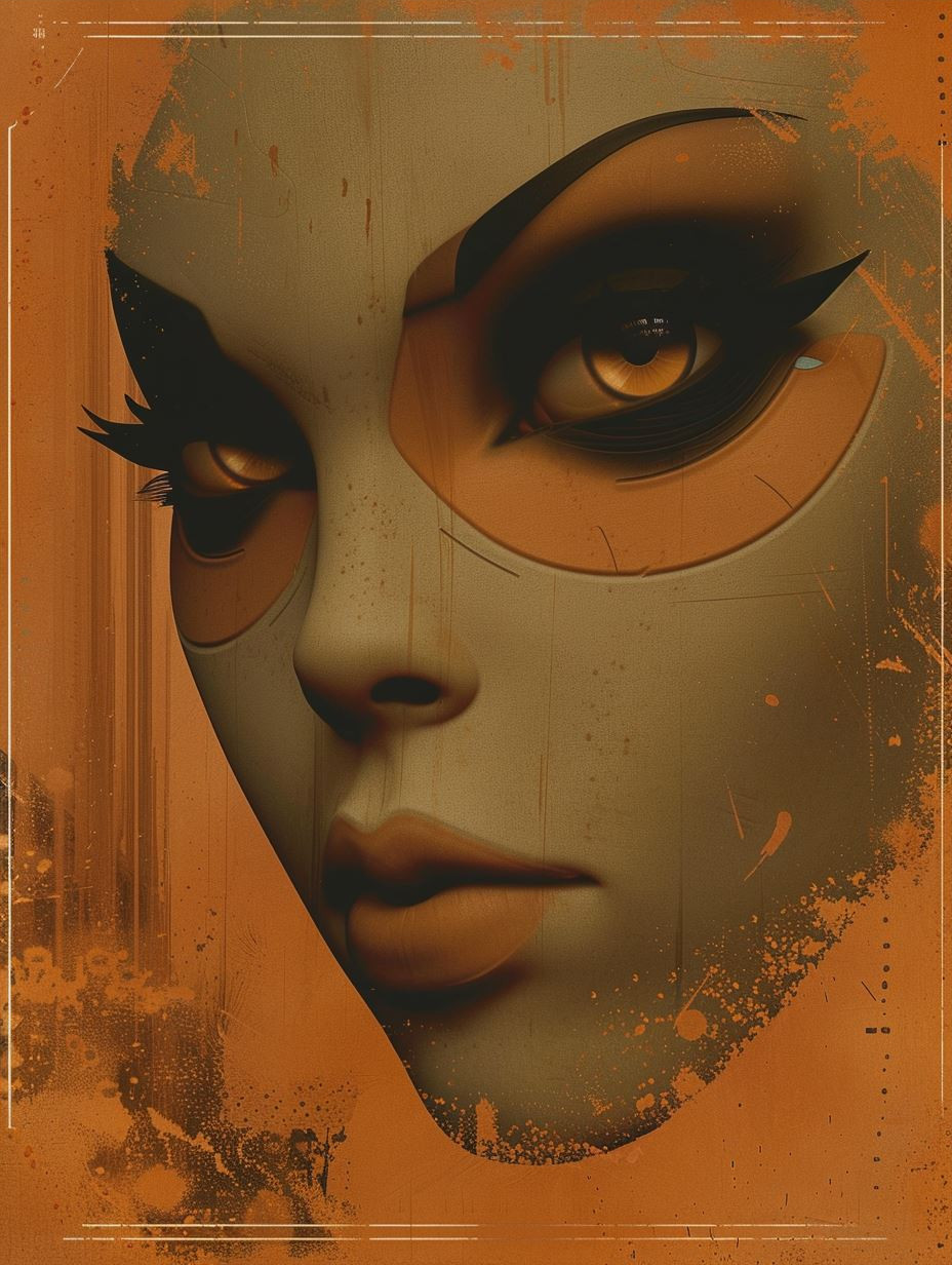 Ethereal Portraits in Amber Tones - Image 3