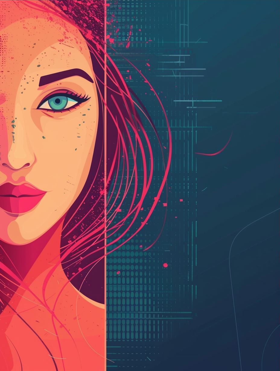 Modern Digital Portrait Elegance - Image 3