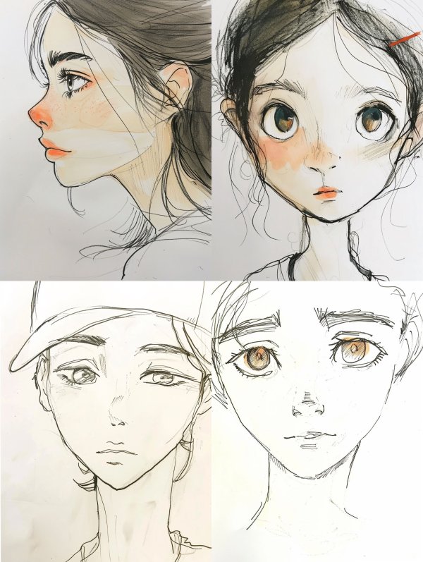 Ethereal Gaze: A Study in Portraiture
