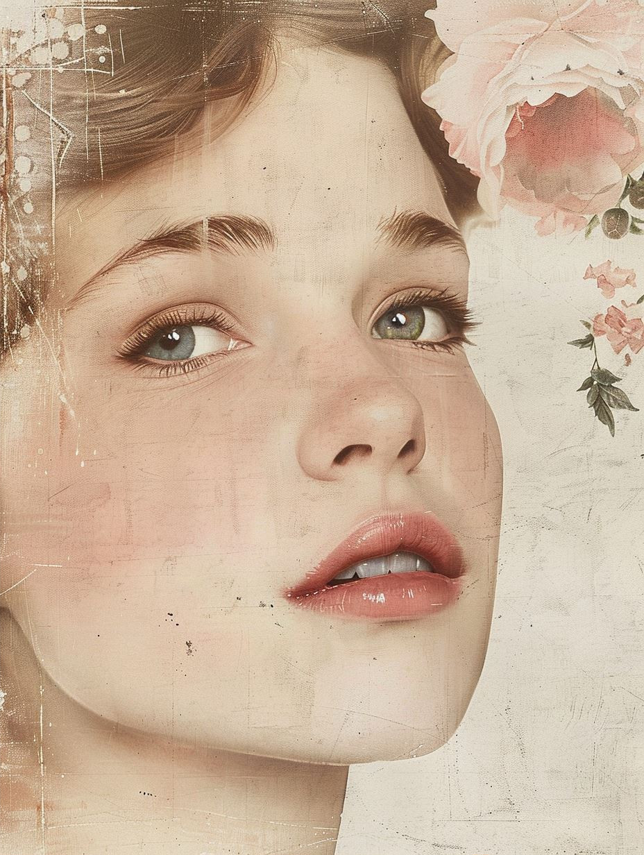 Ethereal Floral Portraits Collage - Image 2