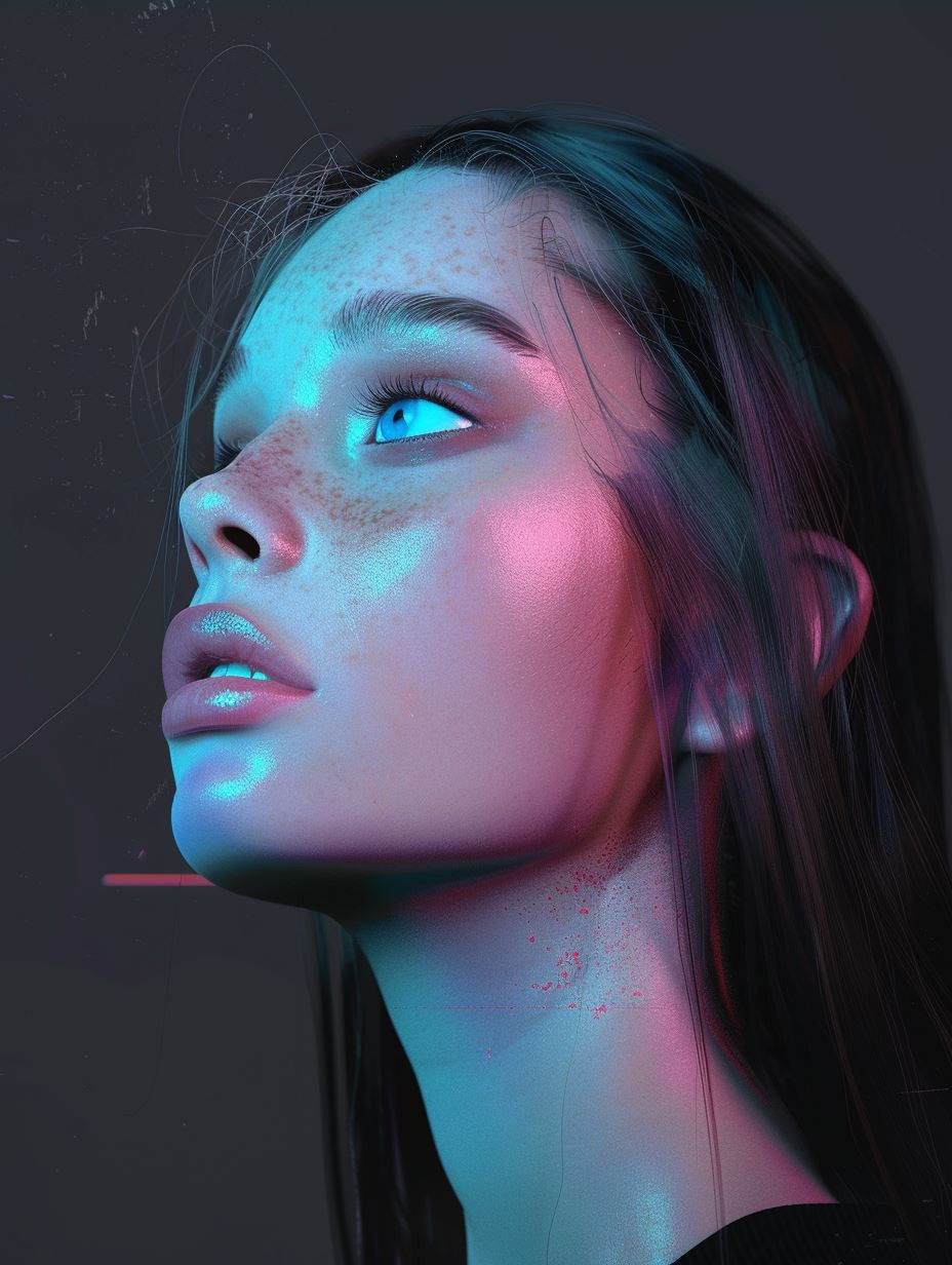 Ethereal Gaze Through Liquid Glass - Image 3