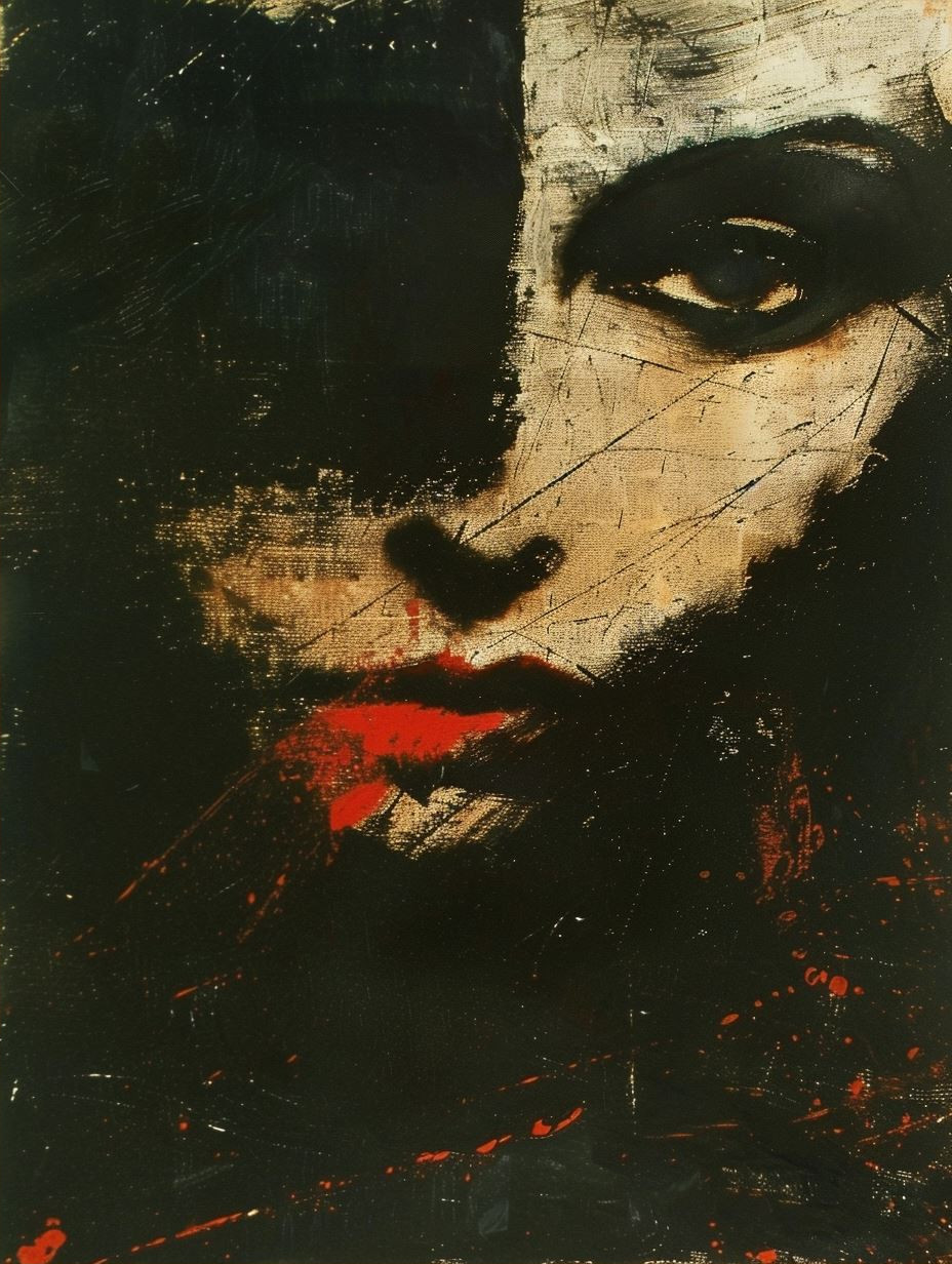 Dark Moody Expressionist Portraits - Image 2