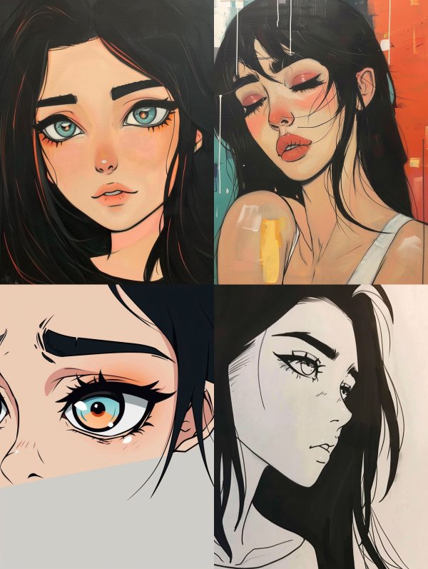 Ethereal Gazes: A Digital Art Study