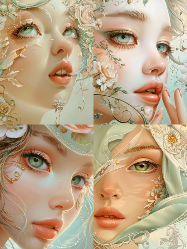 Ethereal Floral Goddess Portraits