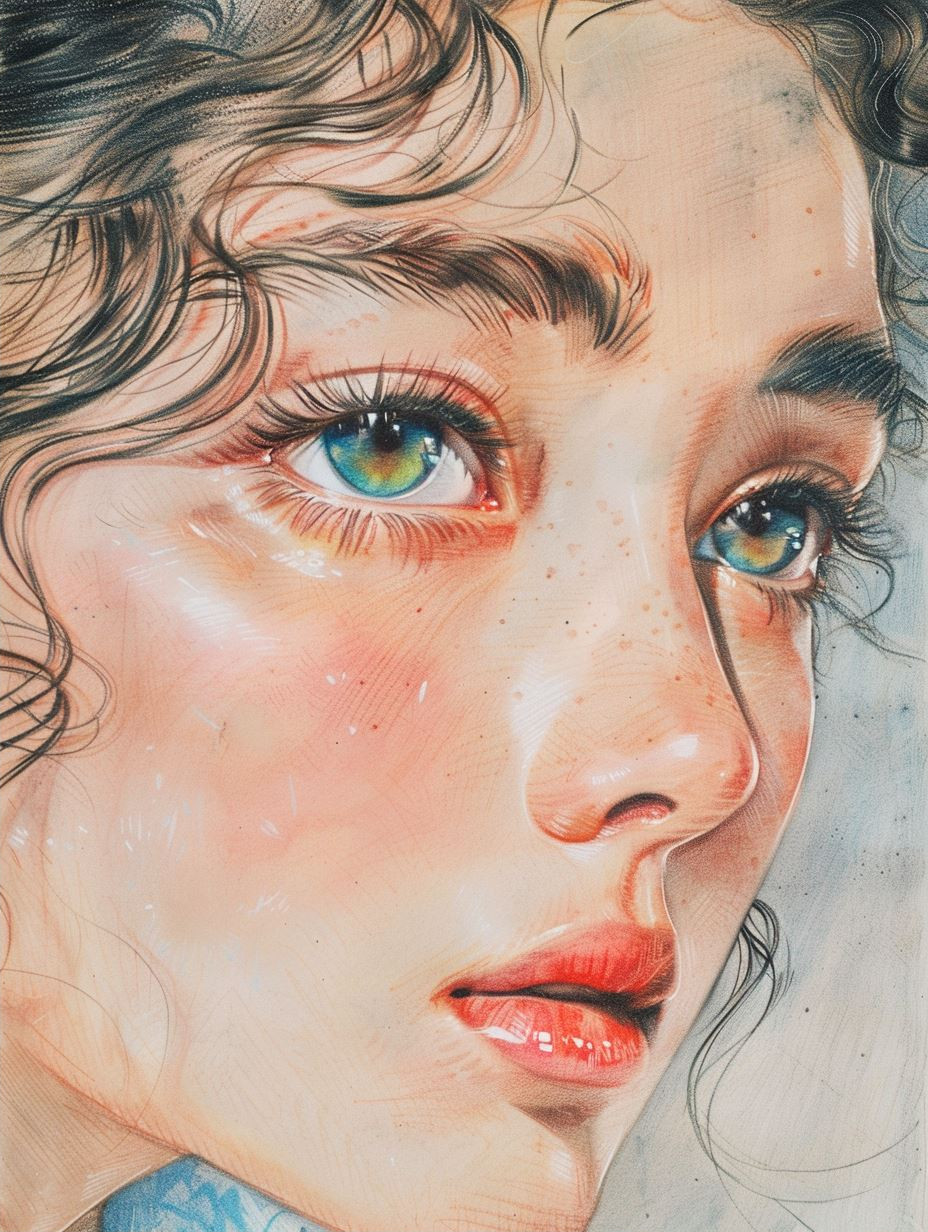 Ethereal Gazes: A Study in Hyperrealism - Image 2