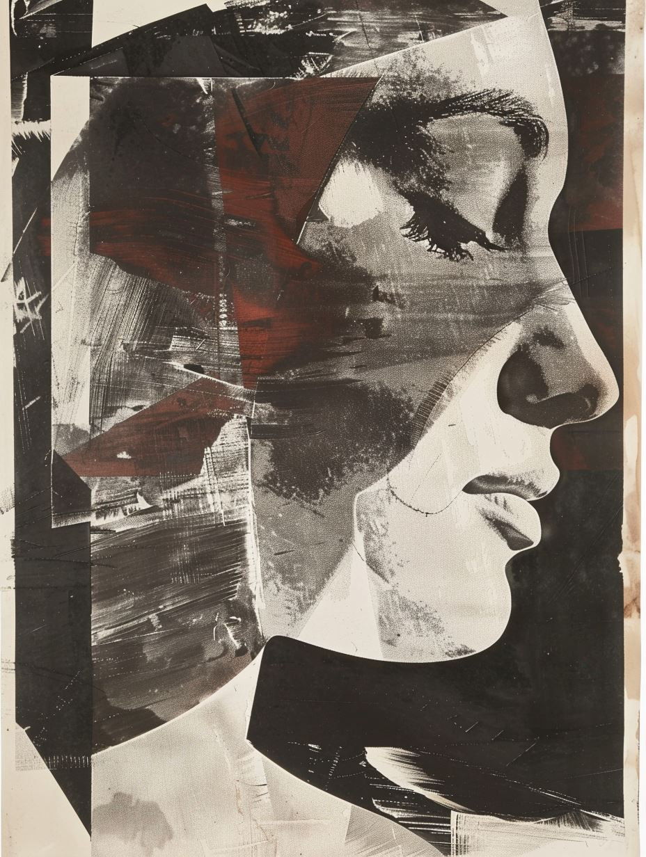 Fragmented Noir Portrait - Image 2