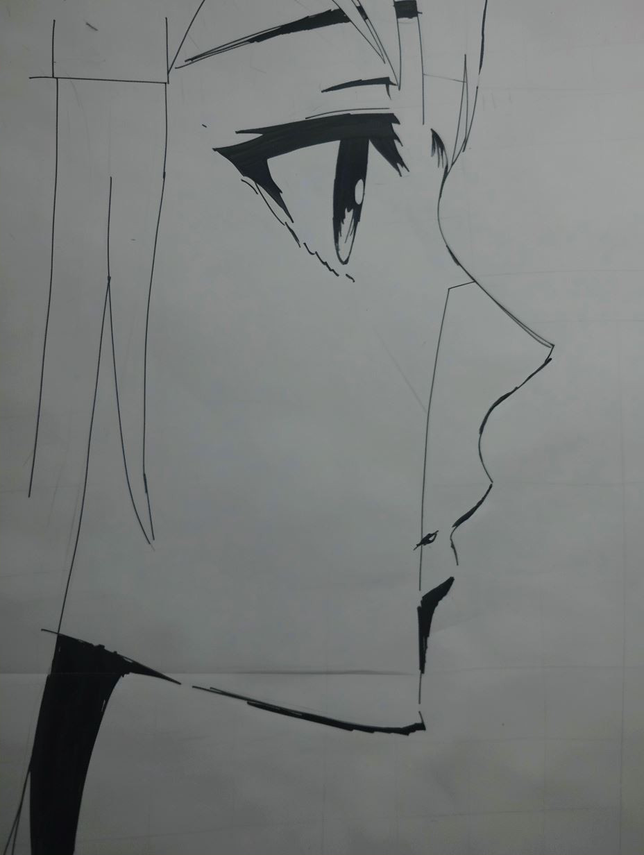 Fragmented Anime Portrait Study - Image 2