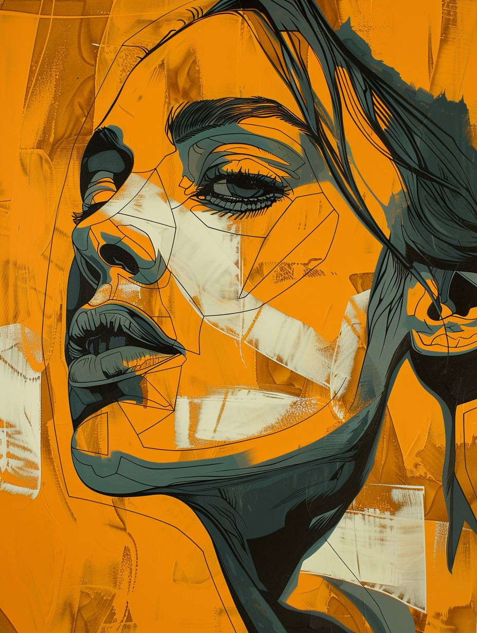 Golden Gaze: A Study in Contrast - Image 3