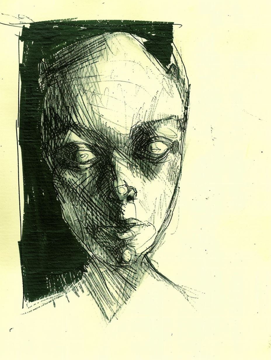 Haunting Charcoal Portrait Studies - Image 1