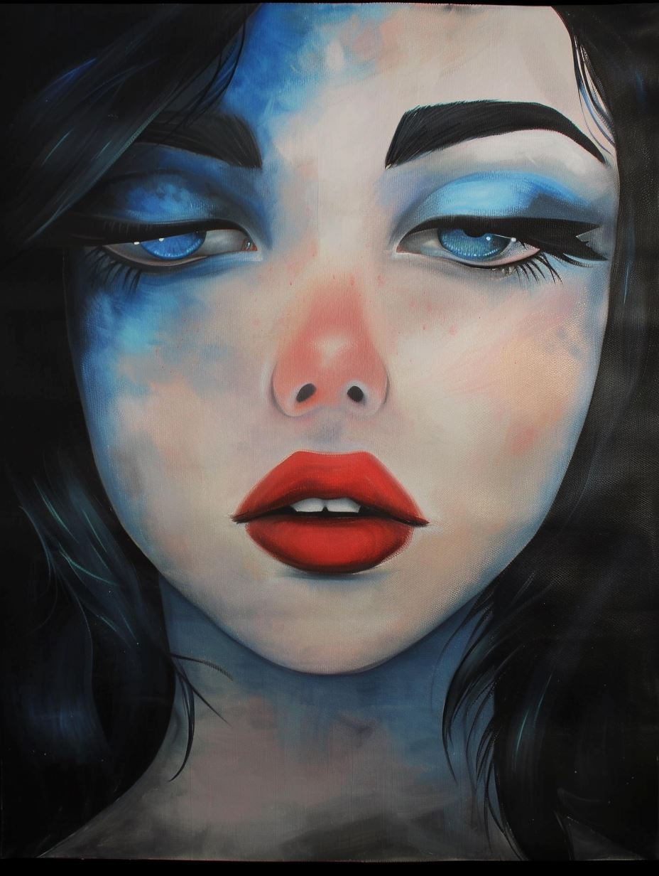 Ethereal Blue Dream Portrait