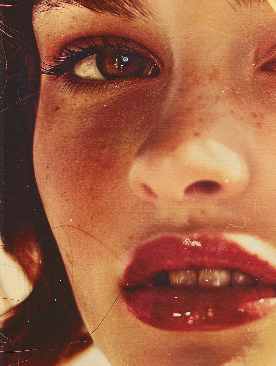 Vintage Crimson Glow - Image 1